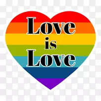 剪贴画LGBT标志喜欢png图片-LGBT心脏
