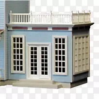 橱窗玩偶屋顶房-窗户