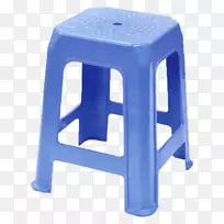 塑料凳子，家具，蓝椅