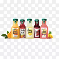 橙汁，柠檬水，苹果汁，葡萄柚汁.饮料包装