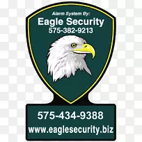 秃鹰迪拜国际机场鹰保安，LLC标志-鹰安全标志