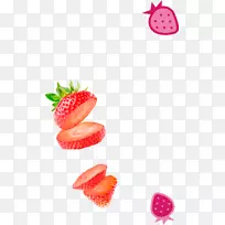 草莓莫奇冰淇淋冷冻甜点-草莓味