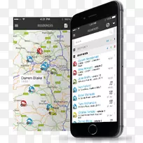智能手机移动应用车辆跟踪系统应用软件-大屏幕电话