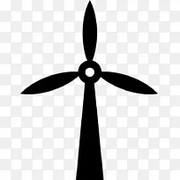 风力发电机，计算机图标.能源