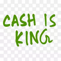 标志字型现金是王牌绿色王
