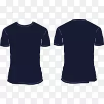 T恤图形马球衫剪贴画海军蓝色字体T恤设计