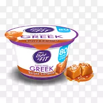 希腊酸奶奶油希腊菜牛奶酸奶-美味的奶昔