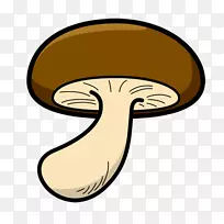 剪贴画香菇食品插图-蘑菇