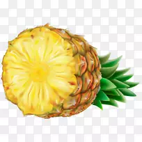 剪贴画菠萝汁透明png图片.菠萝