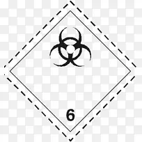 危险品危险货物6级有毒和传染性物质adr物质运输传染病物质符号