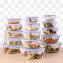 碗式食品储存容器塑料玻璃