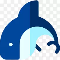 海豚剪贴画产品设计标志-海豚