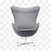办公椅和桌椅蛋塑料工业设计-浅灰色