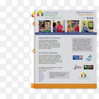 儿童保育网页宣传册广告-传单教育
