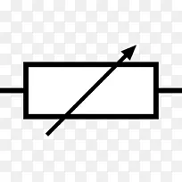 电子符号电位器电阻夹艺术电子电路导电导体