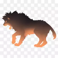 狮子夹艺术猎豹犬毛-狮子
