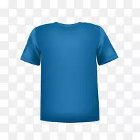 T恤服装连衣裙马球衫蓝色T恤设计