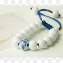 珠子手镯-白色珠子