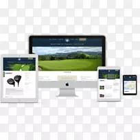 高尔夫球场高尔夫俱乐部网站网页-网站模拟