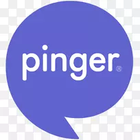Pinger徽标短信手机应用品牌-打电话