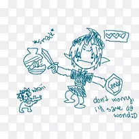 素描人行艺术插图卡通复古怀旧