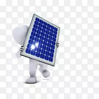 太阳能电池板可再生能源光伏发电