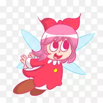 插画剪贴画仙女设计粉红m仙女