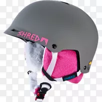 自行车头盔摩托车头盔滑雪雪板头盔马甲灰兔
