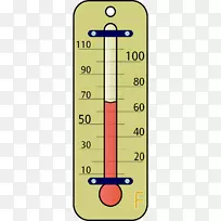 剪贴画温度计测量温度图形计算机图标温度探头符号