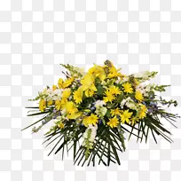 花卉设计切花花束开花植物淡黄色花