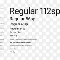 文档黑白android设计-英文字体设计