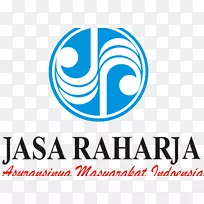 徽标Jasa Raharja保险公司图形-阅读报纸