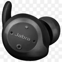 Airpods Jabra精英运动蓝牙耳机-戴着耳机