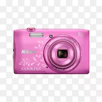 尼康数码相机Coolpix s 3600粉红色s3600pk Nikon数码相机Coolpix s 3600银s3600sl Nikon Coolpix s33点拍相机