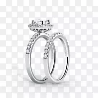 结婚戒指订婚戒指金宝石戒指