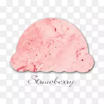 ihwamun冰淇淋莫奇花生酱杯草莓风味