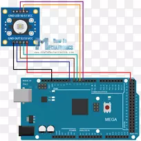 Arduino传感器电子电路图接线图-di电路板