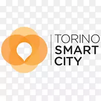 LOGO橙黄色品牌智能城市设计-智能城市