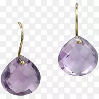 紫水晶耳环珠宝