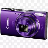 佳能PowerSpot ELPH 160佳士265 h佳能Ixus 285-紫佳能360hs 20.2 mp小型数码相机-1080 p-紫色点拍相机