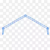 三角形建筑木屋桁架立面.三角形