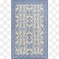 地毯地板蓝色羊毛家居装饰材料