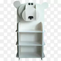 书架北极熊书架托儿所-北极熊