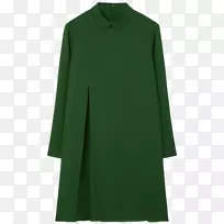 绿领裙-丝缎
