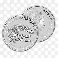金币银咸水鳄鱼淡水鳄鱼金属硬币