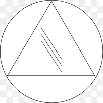 圆三角线艺术点-三角形新
