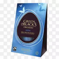 迷你鸡蛋，鸡绿和黑的有机食品巧克力-黑蛋