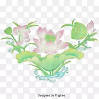 花卉设计卡通形象神圣莲花设计
