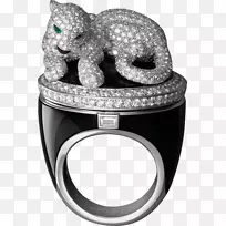 卡地亚戒指豹珠宝手表-创意珠宝