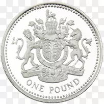银币一英镑金属硬币